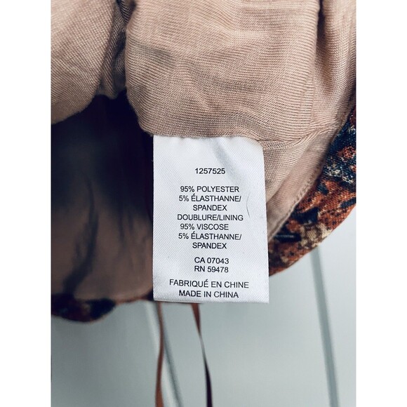 House of Harlow 1960 X Revolve Crop Top S Small Ruched Rust Orange - Picture 3 of 4